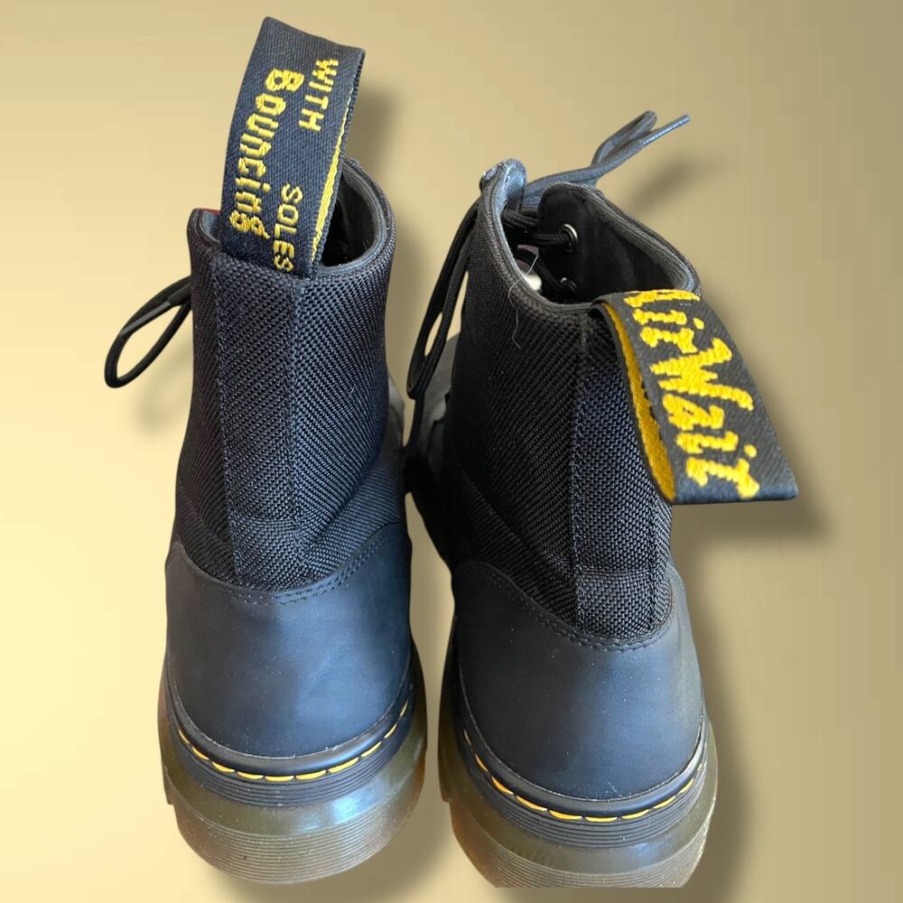 Like New! Dr. Martens Combs Combat Black Boots - Picture 10 of 12